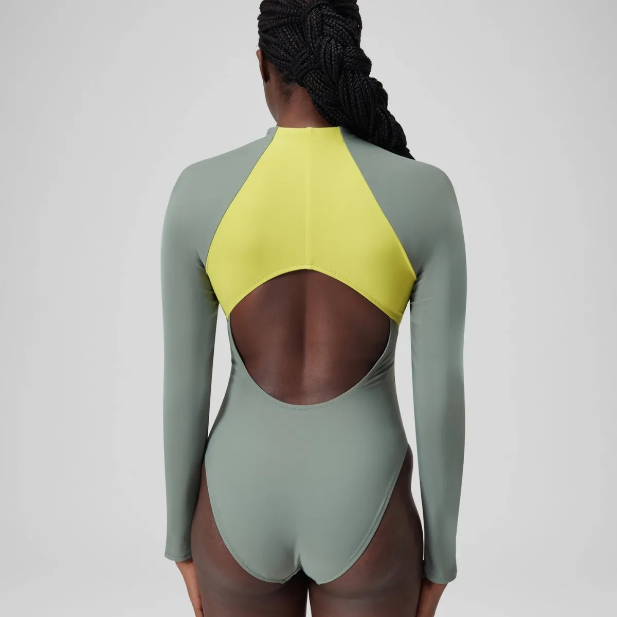 Long Sleeve Colorblock Zip One Piece-Speedo Online