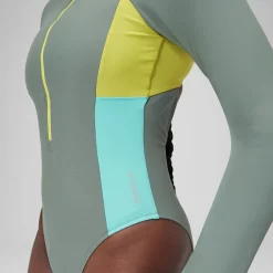 Long Sleeve Colorblock Zip One Piece-Speedo Online