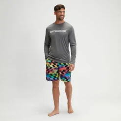 Long Sleeve Graphic Swim Rashguard-Speedo Discount