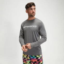 Long Sleeve Graphic Swim Rashguard-Speedo Discount