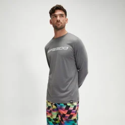 Long Sleeve Graphic Swim Rashguard-Speedo Discount