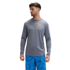 Long Sleeve Graphic Swim Rashguard-Speedo Discount