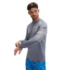 Long Sleeve Graphic Swim Rashguard-Speedo Discount