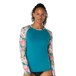 Long Sleeve Printed Rashguard-Speedo Hot