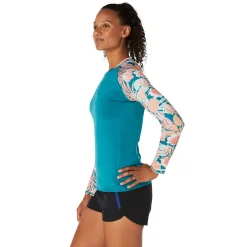 Long Sleeve Printed Rashguard-Speedo Hot
