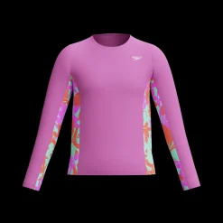 Long Sleeve Printed Splice Rashguard-Speedo Online
