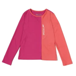 Long Sleeve Solid Blocked Logo Rashguard-Speedo Outlet