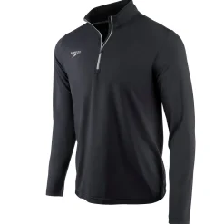Long Sleeve Solid Quarter Zip-Speedo Clearance