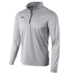 Long Sleeve Solid Quarter Zip-Speedo Hot
