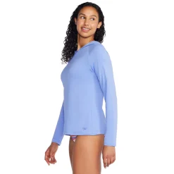 Long Sleeve Swim Tee w/ Hood-Speedo Clearance