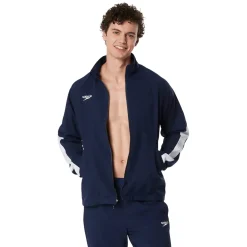 Men's Edge Warm Up Jacket-Speedo New