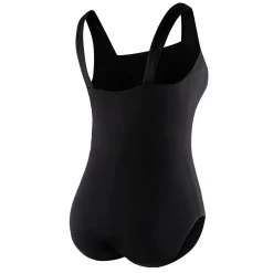 Plus Solid Shirred Tank One Piece-Speedo Fashion