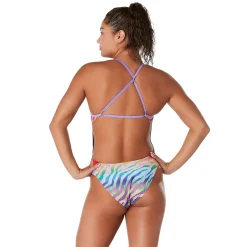 Pride Printed One Tie Back One Piece-Speedo Clearance