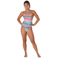 Pride Printed One Tie Back One Piece-Speedo Clearance