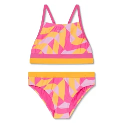 Print Blocked Bikini Set-Speedo New