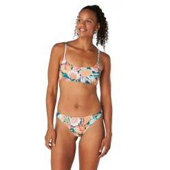 Print Double Cross Bikini Top-Speedo Sale