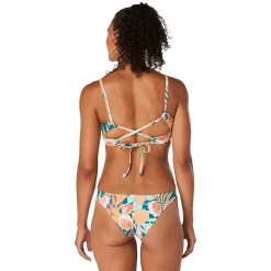 Print Double Cross Bikini Top-Speedo Sale