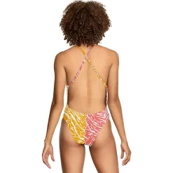 Print Half Split One Piece-Speedo Hot