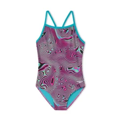 Print Propel Back One Piece-Speedo New