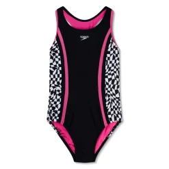Print Spliced Racerback One Piece-Speedo New
