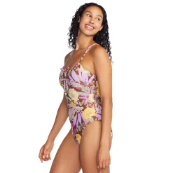 Printed Bandeau One Piece-Speedo Hot