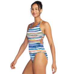 Printed Dbl Cross Back One Piece-Speedo Fashion