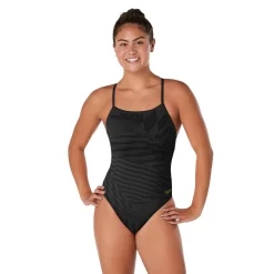 Printed Dbl X Back One Piece-Speedo Hot