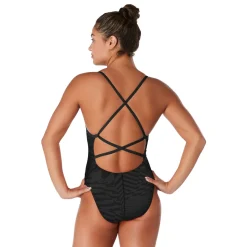 Printed Dbl X Back One Piece-Speedo Hot