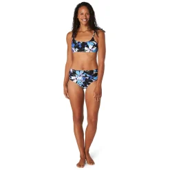 Printed Double Cross Bikini Top-Speedo Clearance