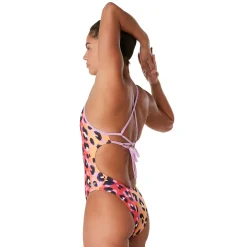 Printed Double Lace Back One Piece-Speedo Sale
