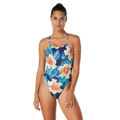 Printed Double Lace Back One Piece-Speedo Best