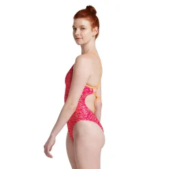 Printed Double Lace Back One Piece-Speedo Best