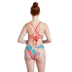 Printed Double Lace Back One Piece-Speedo Sale