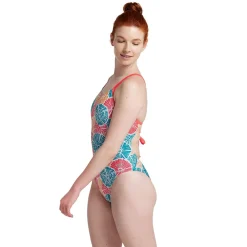 Printed Double Lace Back One Piece-Speedo Sale