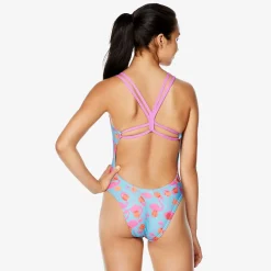 Printed Double Strap One Piece-Speedo New