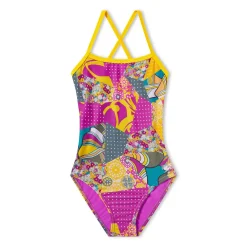 Printed Double X Back One Piece-Speedo Hot