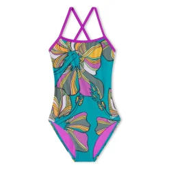 Printed Double X Back One Piece-Speedo New