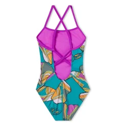 Printed Double X Back One Piece-Speedo New
