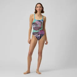 Printed Double X Back One Piece-Speedo Discount