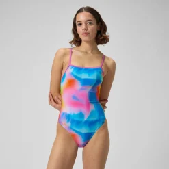 Printed Double X Back One Piece-Speedo Discount