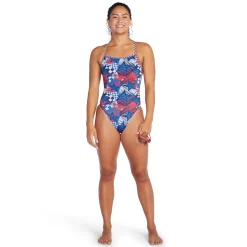 Printed Double X Back One Piece-Speedo Fashion