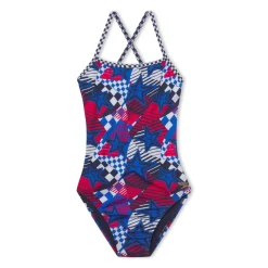 Printed Double X Back One Piece-Speedo Fashion