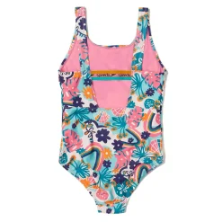 Printed Elastic Back One Piece-Speedo New