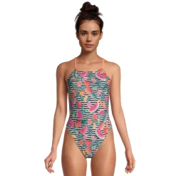 Printed Fixed Back One Piece-Speedo Discount