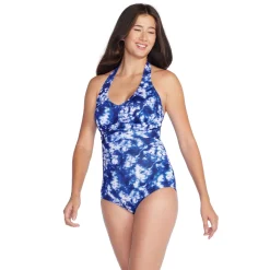 Printed Halter One Piece-Speedo Discount