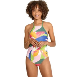 Printed High Neck One Piece-Speedo Online