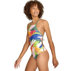 Printed High Neck One Piece-Speedo Online