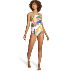 Printed High Neck One Piece-Speedo Online