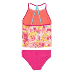 Printed High Neck Tankini Set-Speedo Hot