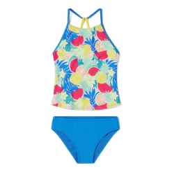 Printed High Neck Tankini Set-Speedo Hot